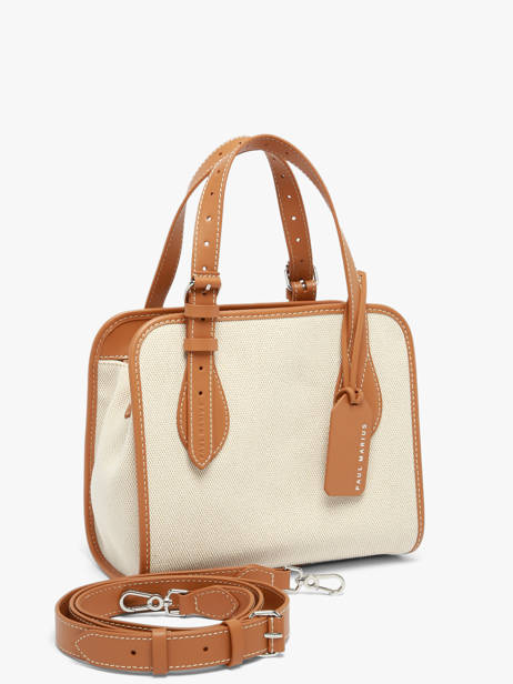Handtas S Escapade Katoen En Leder Paul marius Beige escapade CABASESC ander zicht 1
