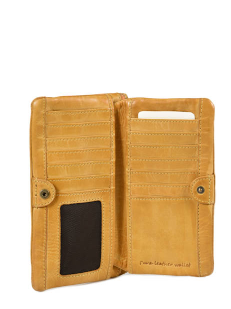 Portefeuille Heritage Leder Biba Geel heritage KA4 ander zicht 1
