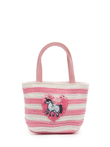 Handtas Le voyage en panier Roze kids PM374