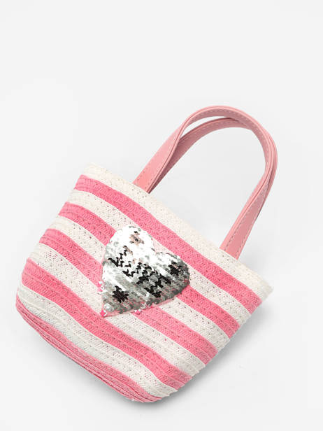 Handtas Le voyage en panier Roze kids PM374 ander zicht 1