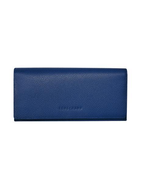 Longchamp Le foulonné Portefeuille Blauw